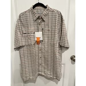 Natural Gear Men’s Fishing Shirt Outdoor Hiking Performance Short Sleeve Size XL